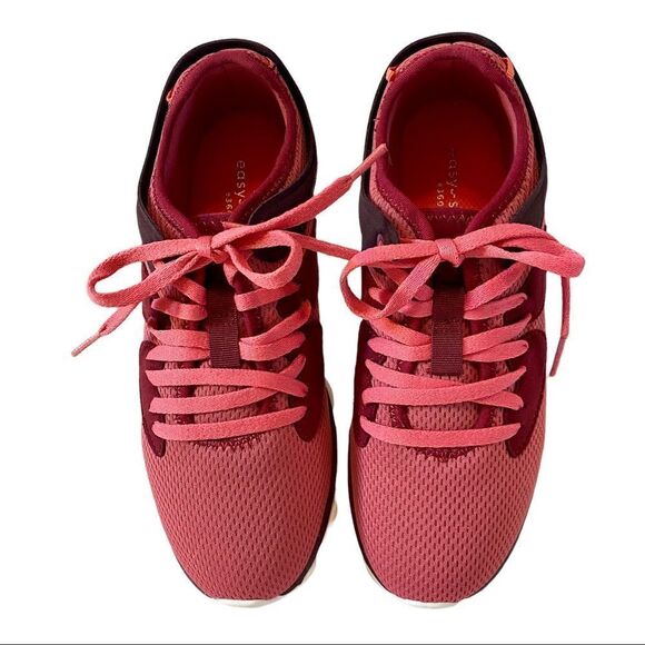 Easy Spirit Wide Width Dark Pink Rally2 Walking Shoes. - Picture 2 of 7